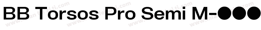 BB Torsos Pro Semi M字体转换
